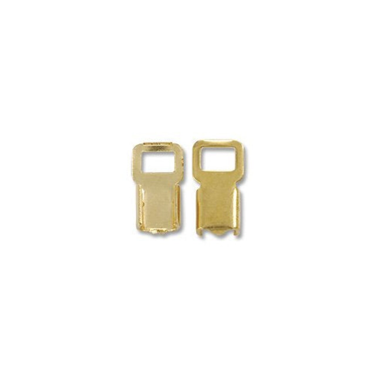 JewelrySupply Connector - Fold Over 5x11mm Gold Color (10-Pcs)